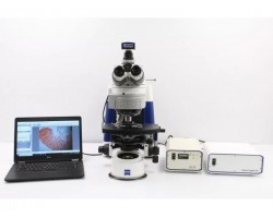 Zeiss AXIO Imager M1 Upright Fluorescence Motorized Microscope (New Filters) Pred Imager M2