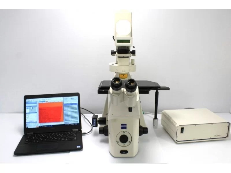 Zeiss Axiovert 200m Inverted Fluorescence Microscope (New Filters) Pred Observer 7