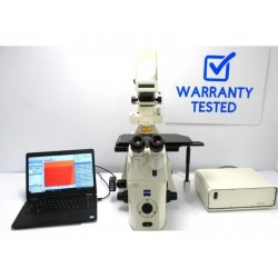 Zeiss Axiovert 200m Inverted Fluorescence Phase Contrast Microscope (New Filters) Pred Observer 7