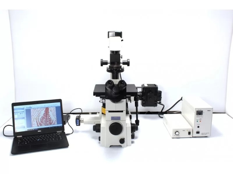 Nikon Eclipse TE2000-U Inverted Fluorescence Phase Contrast Microscope Pred Ti2-U