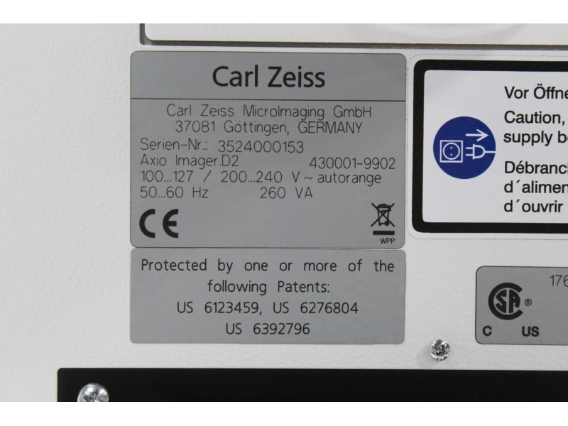 Zeiss AXIO Imager 2 Imager.D2 LED Fluorescence Phase Contrast Microscope