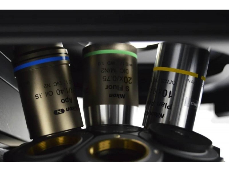 Nikon Ti2-E PFS N-SIM Super-Resolution Inverted Motorized Microscope with Dual Fluorescence Illumination