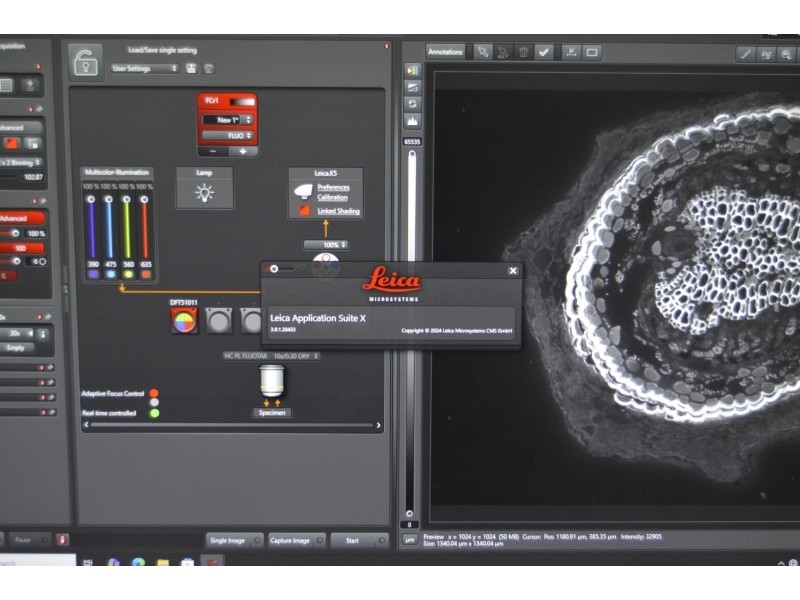 Leica DMi8 THUNDER Imager Motorized Inverted Fluorescence Microscope w/ Adaptive Focus Control