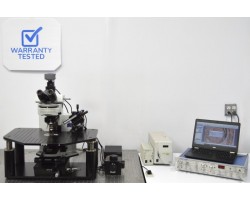 Olympus BX51WI BX51 Electrophysiology Rig Fluorescence Microscope w/ AxoPatch 200B, CV-203BU Headstage, TMC Anti-Vibration Table (New Filters)