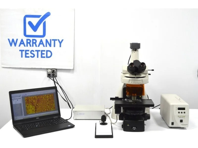 Nikon Eclipse Ni-U Upright Fluorescence Phase Contrast Microscope with Motorized Stage (New Filters)