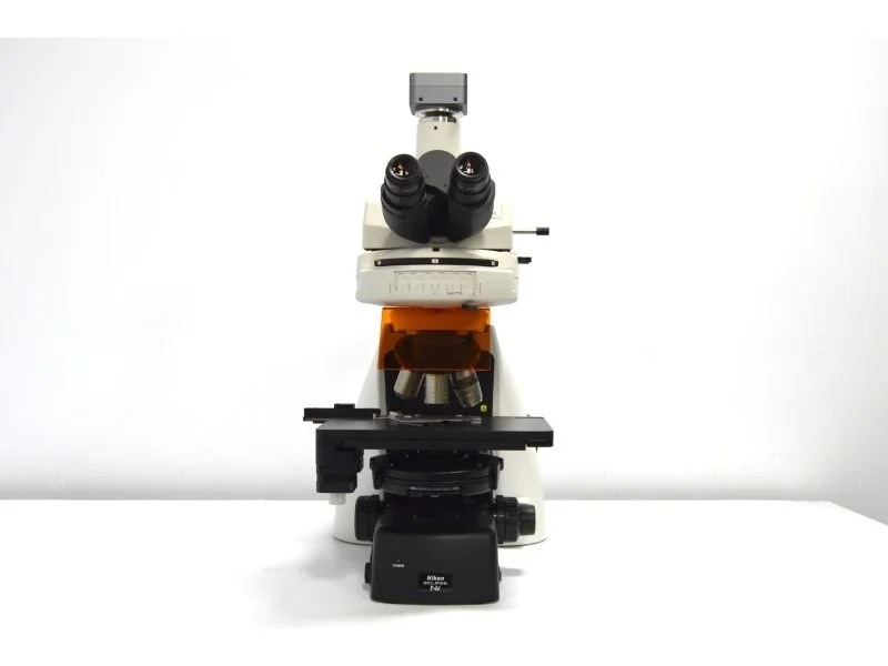 Nikon Eclipse Ni-U Upright Fluorescence Phase Contrast Microscope with Motorized Stage (New Filters)
